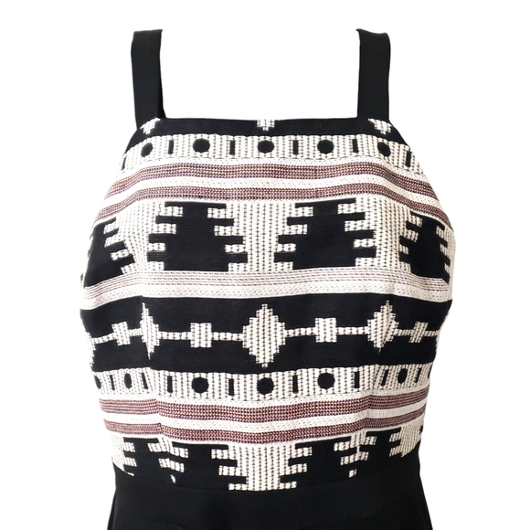 Anthropologie Nomad Morgan Carper La Sierra Aztec Print Jumpsuit Sz 6P - Picture 5 of 15